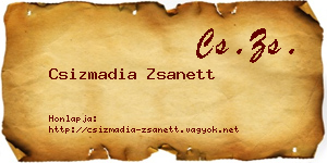 Csizmadia Zsanett névjegykártya